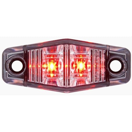 Optronics Clear Lens Red Marker/Clearance Light, 2-Wire MCL13CR2B